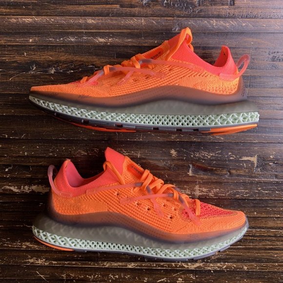 New Adidas 4D Fusio Primeknit “Solar Orange” Men’s Size: 11 FY5929 - Picture 2 of 7